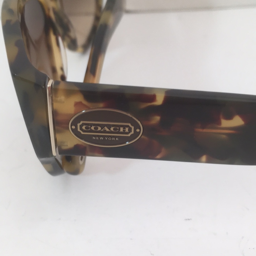 Coach Sunglasses Hayden Dark Vintage Tortoise with case - Picture 6 of 16